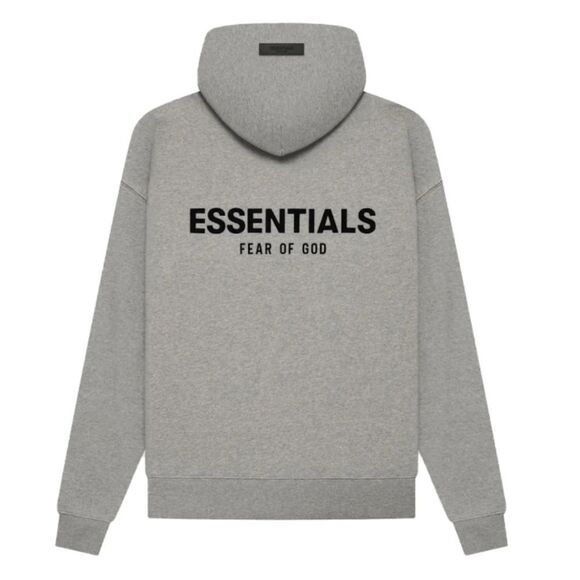 NWT Fear of God Essentials Dark Oatmeal Hoodie Sz Medium - Picture 2 of 13